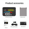 Car HUD Head-Up Display GPS Speedometer Speed/Voltage Alarm