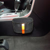 3 PCS Car Mobile Phone Storage Net Bag Universal Paste Car Chair Back Storage Bag, Colour: Black With Stripes