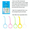 YOUTU 3pcs Invisible Braces Extractor Picking Hooks And Removing(Light Blue)