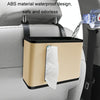 Car Seat Back Hanging Tissue Storage Box(Grey)