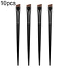 10pcs Blade Eyeliner Brush Ultra-thin Bevel Eyebrow Brush Makeup Tool(A101 Eyebrow Brush)
