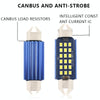 2pcs 31mm DC12-24V / 1W / 6000K / 60LM 12LEDs SMD Car Reading Lamp Dome Light