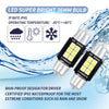 2 PCS 36mm DC12V-24V 3W 6000K 660LM 6LEDs SMD-3030 Car Reading Lamp / License Plate Light