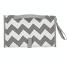 Portable Baby Changing Mat Multifunctional Baby Changing Table Waterproof Bag(Gray Waves)