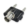 5x BNC Female to Dual Banana Plug Adapter - Black