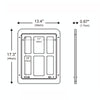 Lockable Pet Screen Door 34x44cm - White - Auto Closure