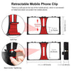 PULUZ 2 in 1 Live Broadcast Smartphone Video Rig + Microphone Kits for iPhone, Galaxy, Huawei, Xiaomi, HTC, LG, Google, and Other Smartphones(Red)