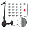 21pcs/set For Xiaomi Mijia M365 Pro Battery Compartment Screws(White)