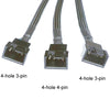 0.27m Computer PWM Temperature Control Cooling Fan Extension Cable Chassis HUB Connector(1 In 3)