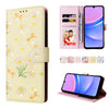 For Samsung Galaxy A16 5G Bronzing Painting RFID Leather Phone Case(Yellow Daisy)
