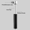 Manual Mini Portable Bicycle Aluminum Alloy Pump + Plastic glue-free tire patch + Tire lever (Black)