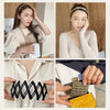 Folding Hair Clip Hair Bundle Ladies Summer Invisible Retractable Headband(Black)