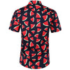 Summer Men 3D Digital Printing Beach Casual Short-sleeved Shirt, Size: M(Watermelon)