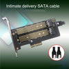 M.2 NVME NGFF SSD To PCIE SATA Dual Disk Conversion Expansion Card Supports MKEY BKEY Wiring(Black)