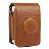 Full Body Camera Retro PU Leather Case Bag with Strap for FUJIFILM instax mini Liplay (Brown)