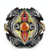 3 PCS Explosive Gyroscope Athletic Battle Gyroscope Toys OPP Package