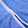 Microfiber Absorbent Quick Dry Double Layer Zipper Beach Chair Cover(Blue)