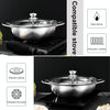 36cm 304 Stainless Steel Extra Thick Hot Pot Thickened Bottom Grid Pot
