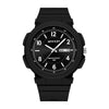 SANDA 6097 TPU Strap Dual Calendar Waterproof Electronic Watch(Black)