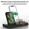 For Apple Series 3 in 1 15W Earphones/Phones/Watch Fold Wireless Charger Stand(White)