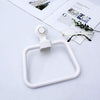 Multifunctional Toilet Suction Cup Towel Ring Rack(White)