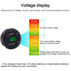 Universal Car Dual Port USB Charger Power Outlet Adapter 4.2A 5V IP66 with LED Digital Voltmeter + 60cm Cable(Green Light)