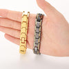 Men Detachable Titanium Steel Magnetic Therapy Bracelet Jewelry(Steel Color)