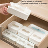 3 PCS Wall Mounted Large Opening Gloves Mask Small Object Storage Box, Style: Small Square