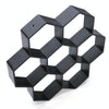 Plastic Floor Mold Ultralight DIY Garden Paving Hexagonal Fancy Mould(Black)
