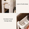 3 Layers Bathroom Door Narrow Shelf Toilet Crack Floor Trolley Organiser