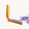 Portable Travel Folding Comb Anti-static Massage Comb(Yellow Wood Grain)
