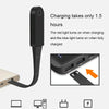 USB Charging Stepless Dimming LED Clip Light Dormitory Bedside Magnetic Reading Lamp(Black)