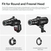 Godox AK-R28 Round Flash Head Adapter Holder for AK-R21 Projection Attachment (Black)