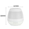 400ml Hollow-out LED Humidifier Wood Grain Air Purifier Aromatherapy Machine Automatic Alcohol Sprayer with Colorful LED Light, Plug Specification:US Plug(White)