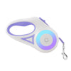LED Luminous Retractable Dog Leash 3m Purple