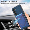 For Samsung Galaxy S25 5G Denim Texture Leather Skin Phone Case with Card Slot(Blue)