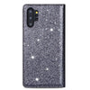 For Samsung Galaxy Note 10 Plus Ultrathin Glitter Magnetic Horizontal Flip Leather Case with Holder & Card Slots(Gray)