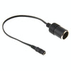 5.5 x 2.1mm Female Cigarette Lighter Socket Plug Connector Charger Cable Adapter, Length: 30cm