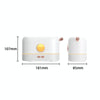JF801 Desktop Simulation Flame Aroma Diffuser Humidifier, Color: 3 Color Light-Green