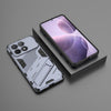 For Xiaomi Redmi K70 5G Punk Armor 2 in 1 PC + TPU Phone Case with Holder(Grey)