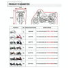 190T Motorcycle Rain Covers Dustproof Rain UV Resistant Dust Prevention Covers, Size: L(Black and Fluorescence Green)