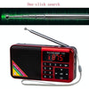 Bluetooth Card Radio Digital FM Player, Specifications: Y-509FM (No Solar Panel)(Red)