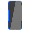 For Alcatel 3L (2021) Tire Texture Shockproof TPU+PC Protective Case with Holder(Blue)