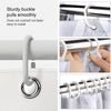 Shower Curtain Waterproof Bathroom Geometric Light Grey Bath Curtains, Size:80x200cm
