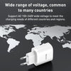 Yesido YC47 USB-C / Type-C + USB Travel Charger with 1m USB-C / Type-C to 8 Pin Cable, EU Plug (White)