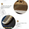 8cm Mandarin Duck Green Sandalwood Retro Style Carved Portable Wooden Comb