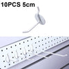 10 PCS Jewelry Accessories Display Orifice Plate Spray Hook, Length: 5cm(White)