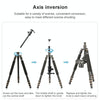 TRIOPO 554 Adjustable Portable  Aluminum Alloy Tripod with D-2A Ball Head for SLR Camera