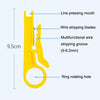 Rj45 8P Through-hole Crystal Head Connector Jacket Network Tool Stripping Wire Cable Pliers Set(Blue)