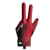 GUTENG Three Finger Thin Breathable Wear-Resistant Non-Slip Snooker Billiard Gloves, Style: Left Hand Full Finger (Printed Red)